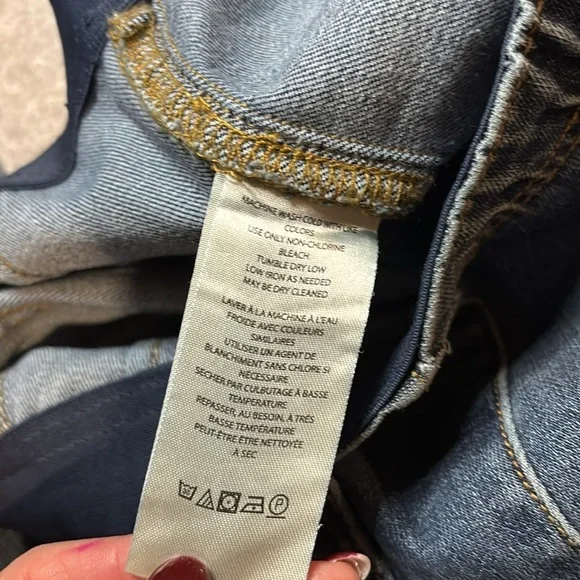 Pilcro Wide Flare Leg Jeans - XXS Small - Denim Medium Color - NWT's - Picture 13 of 14